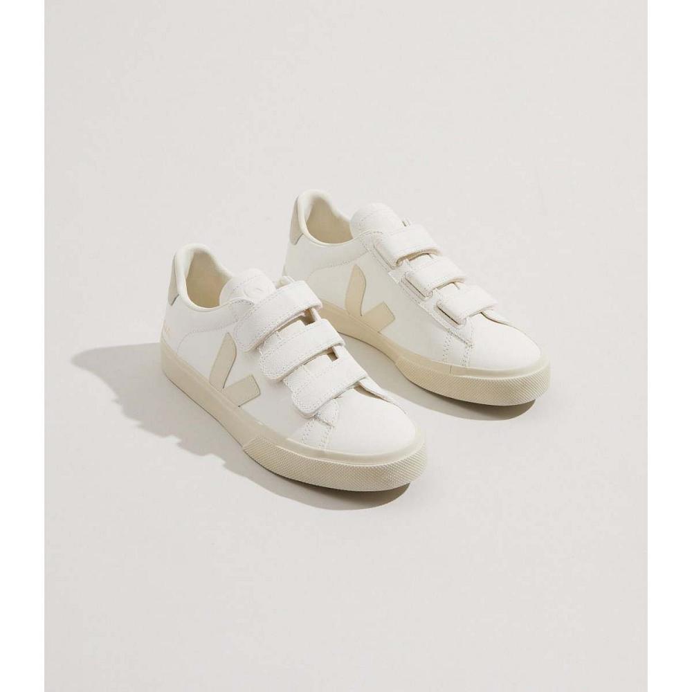 Men's Veja RECIFE CHROMEFREE Shoes White/Beige | SG 198VRW